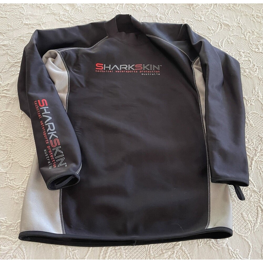Sharkskin Wetsuit Top Technical Watersports Protection Australia LS Men Size 3XL